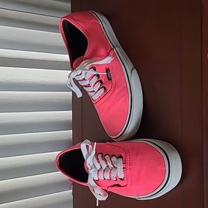 PINK VANS TENNIS SHOES